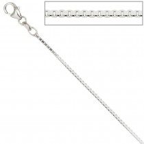 Venezianerkette 925 Silber diamantiert 1,2mm 40cm Halskette Kette Karabiner