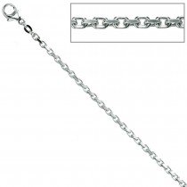 Ankerkette 925 Silber 2mm 45cm Halskette Kette Silberkette Karabiner