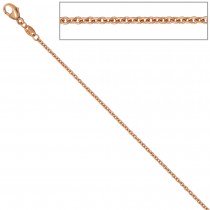 Ankerkette 585 Rotgold 1,5mm 45cm Gold Kette Halskette Rotgoldkette Karabiner