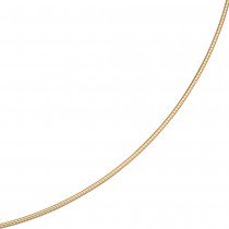 Halsreif 585 Gelbgold 1,1mm 42cm Gold Kette Halskette Goldhalsreif Karabiner