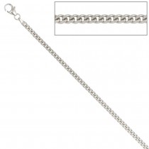 Panzerkette 925 Silber 2,5mm 45cm Halskette Kette Silberkette Karabiner