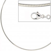 Halsreif 925 Sterling Silber 1,5mm 45cm Kette Halskette Silberhalsreif