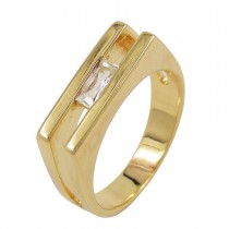 Ring gold-plattiert Zirkonia Größe 58