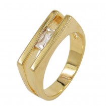Ring gold-plattiert Zirkonia Größe 60