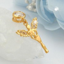 Anhänger kleine Elfe vergoldet 3 Micron