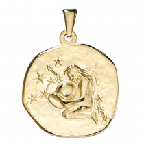 Anhänger Sternzeichen Wassermann 333 Gelbgold Sternzeichenanhänger