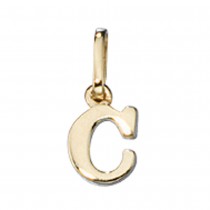 Anhänger Buchstabe C 333 Gelbgold Buchstabenanhänger