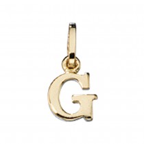 Anhänger Buchstabe G 333 Gelbgold Buchstabenanhänger