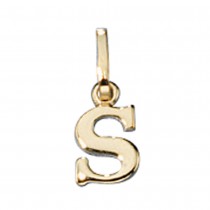 Anhänger Buchstabe S 333 Gelbgold Buchstabenanhänger