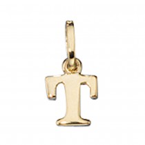 Anhänger Buchstabe T 333 Gelbgold Buchstabenanhänger