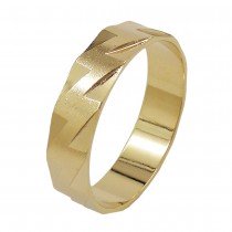 Ring gold-plattiert matt-glänzend
