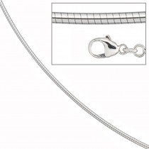 Halsreif 585 Weißgold 1,7mm 42cm Gold Kette Halskette Weißgoldhalsreif