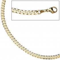 Panzerkette 333 Gelbgold massiv 4,9mm 50cm Gold Kette Halskette Goldkette