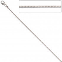 Schlangenkette 333 Weißgold 1,4mm 50cm Gold Kette Halskette Weißgoldkette