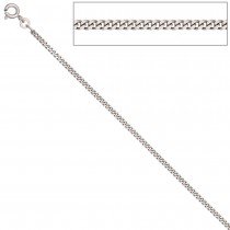 Panzerkette 333 Weißgold 2,1mm 42cm Gold Kette Halskette Weißgoldkette