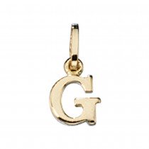 Anhänger Buchstabe G 333 Gelbgold Buchstabenanhänger