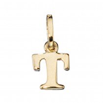 Anhänger Buchstabe T 333 Gelbgold Buchstabenanhänger
