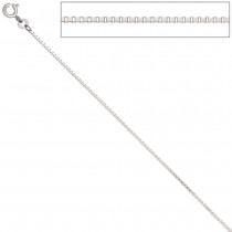 Venezianerkette 333 Weißgold 1,2mm 50cm Gold Kette Halskette Weißgoldkette