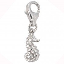 Einhänger Charm Seepferdchen Seepferd 925 Sterling Silber rhodiniert