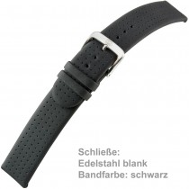 Uhrenarmband Men 18mm Kalbleder mit weichem Kautschuk-Griff