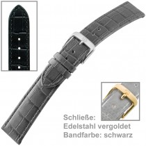 Uhrenarmband Men 18mm Louisiana Prägung auf Kalbleder