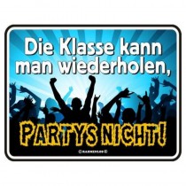 geprägtes Blechschild - Party Time