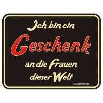 geprägtes Blechschild Ich bin ein Geschenk