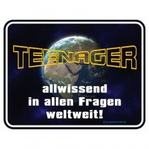 geprägtes Blechschild Teenager