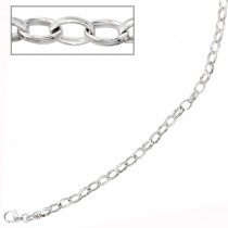 Armband 925 Sterling Silber rhodiniert 21cm Silberarmband Karabiner