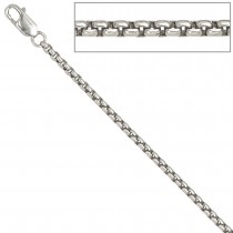 Venezianerkette 925 Sterling Silber 2,5mm 60cm Halskette Kette Karabiner
