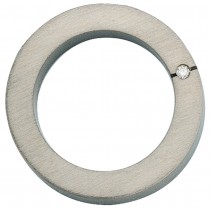 Anhänger rund Titan mattiert 1 Diamant Brillant 0,03ct.