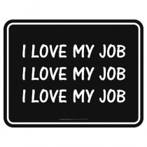 geprägtes Blechschild I love my Job