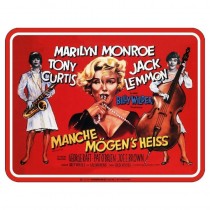 geprägtes Blechschild Manche mögen`s heiß Marilyn Monroe