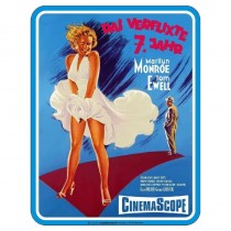 geprägtes Blechschild Das verflixte 7. Jahr Marilyn Monroe Tom Ewell