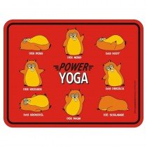 geprägtes Blechschild - Power Yoga