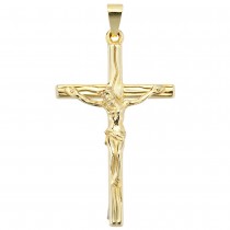 Anhänger Kreuz 585 Gelbgold Kreuzanhänger Goldkreuz