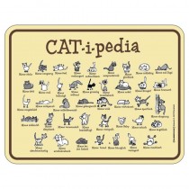geprägtes Blechschild - CAT-i-pedia Katzen kunde Launen