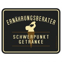 geprägtes Blechschild - Ernährungsberater