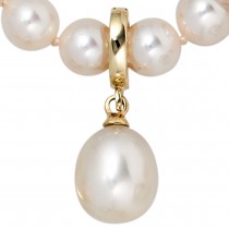 Einhänger Anhänger 585 Gelbgold 1 Süßwasser Perle Perlenanhänger 1.8g