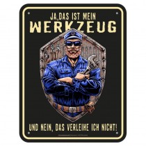 geprägtes Blechschild - Mein Werkzeug