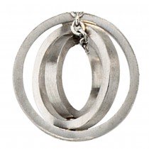 Anhänger 950 Platin matt mattiert Platinanhänger