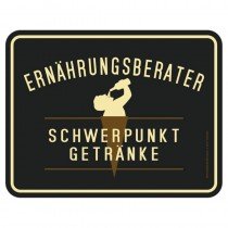 geprägtes Blechschild - Ernährungsberater