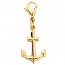 Einhänger Charm Anker 333 Gelbgold