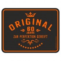 geprägtes Blechschild - gereift 60