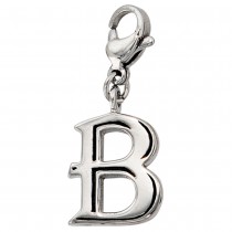 Anhänger Charm Buchstabe B Edelstahl