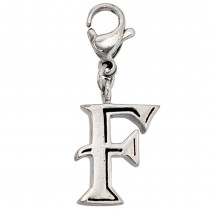 Anhänger Charm Buchstabe F Edelstahl