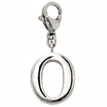 Anhänger Charm Buchstabe O Edelstahl