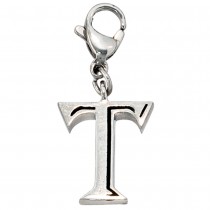 Anhänger Charm Buchstabe T Edelstahl
