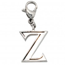 Anhänger Charm Buchstabe Z Edelstahl