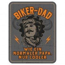 geprägtes Blechschild - Biker Dad